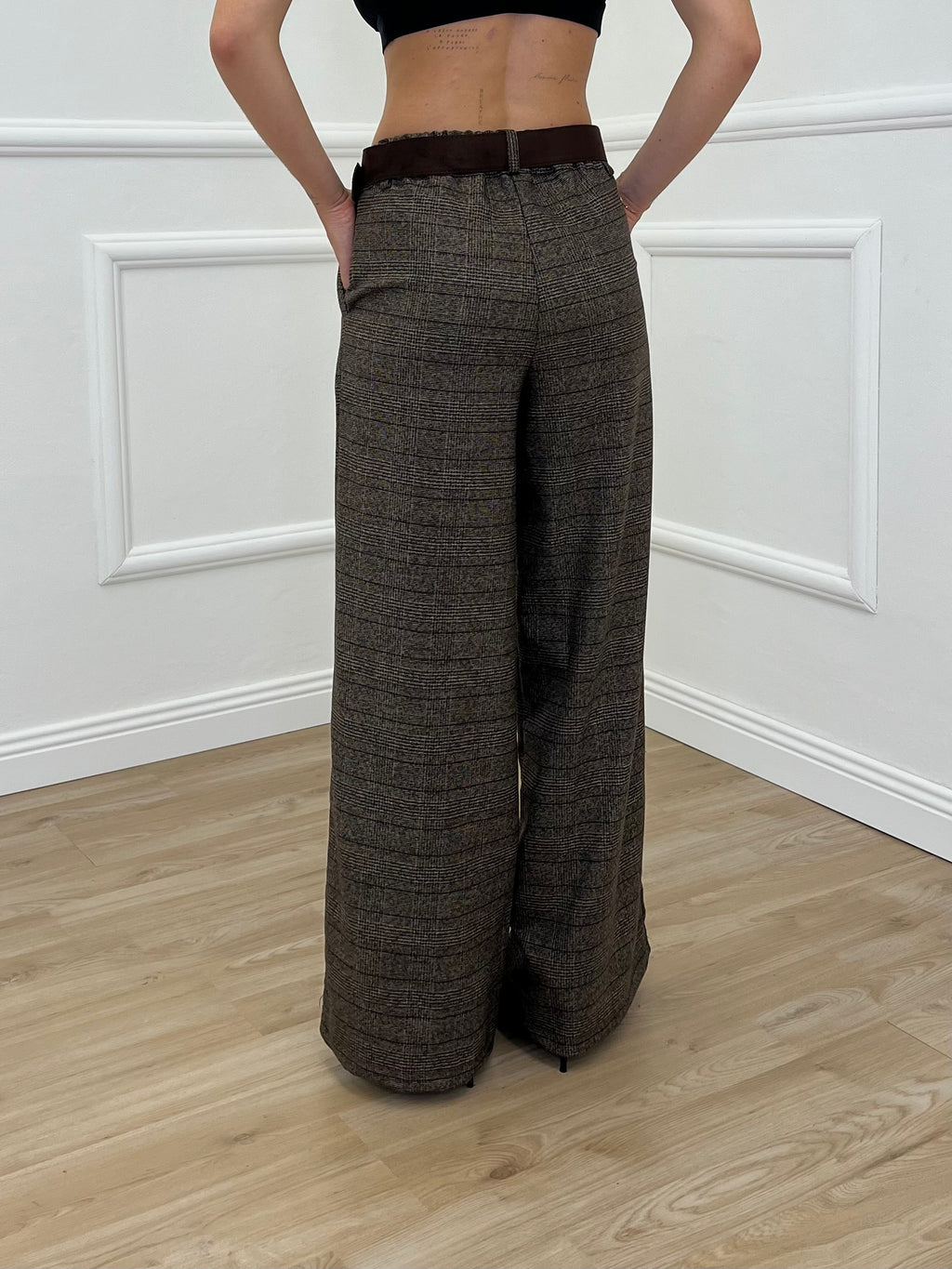 Pantalone Principe Di Galles 4270 Marrone