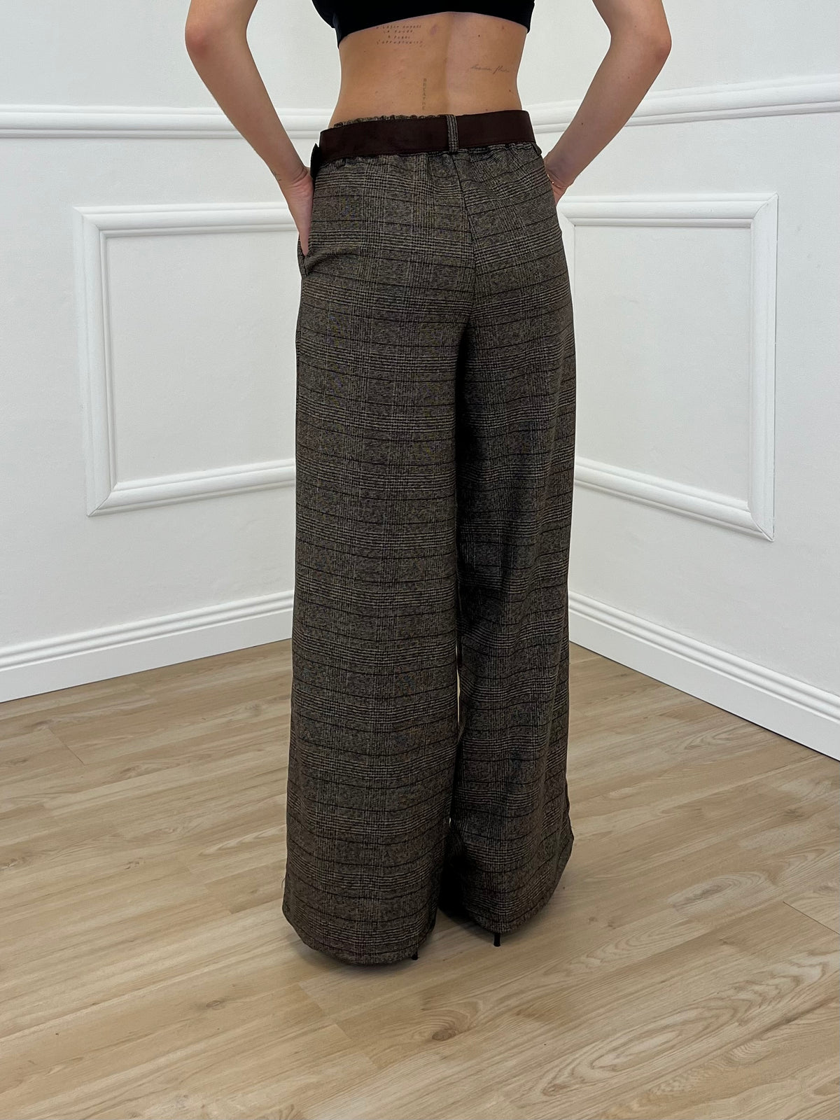 Pantalone Principe Di Galles 4270 Marrone