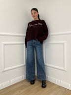 Jeans Wide Leg Orlo P281-1