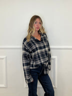 Camicia Over Madras 42932 Blu