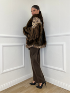 Pelliccia Animalier Frange DL30100