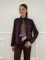 Camicia Foulard Pois 113638 Moro