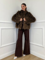 Kalgan AG002 Taupe Fur Coat