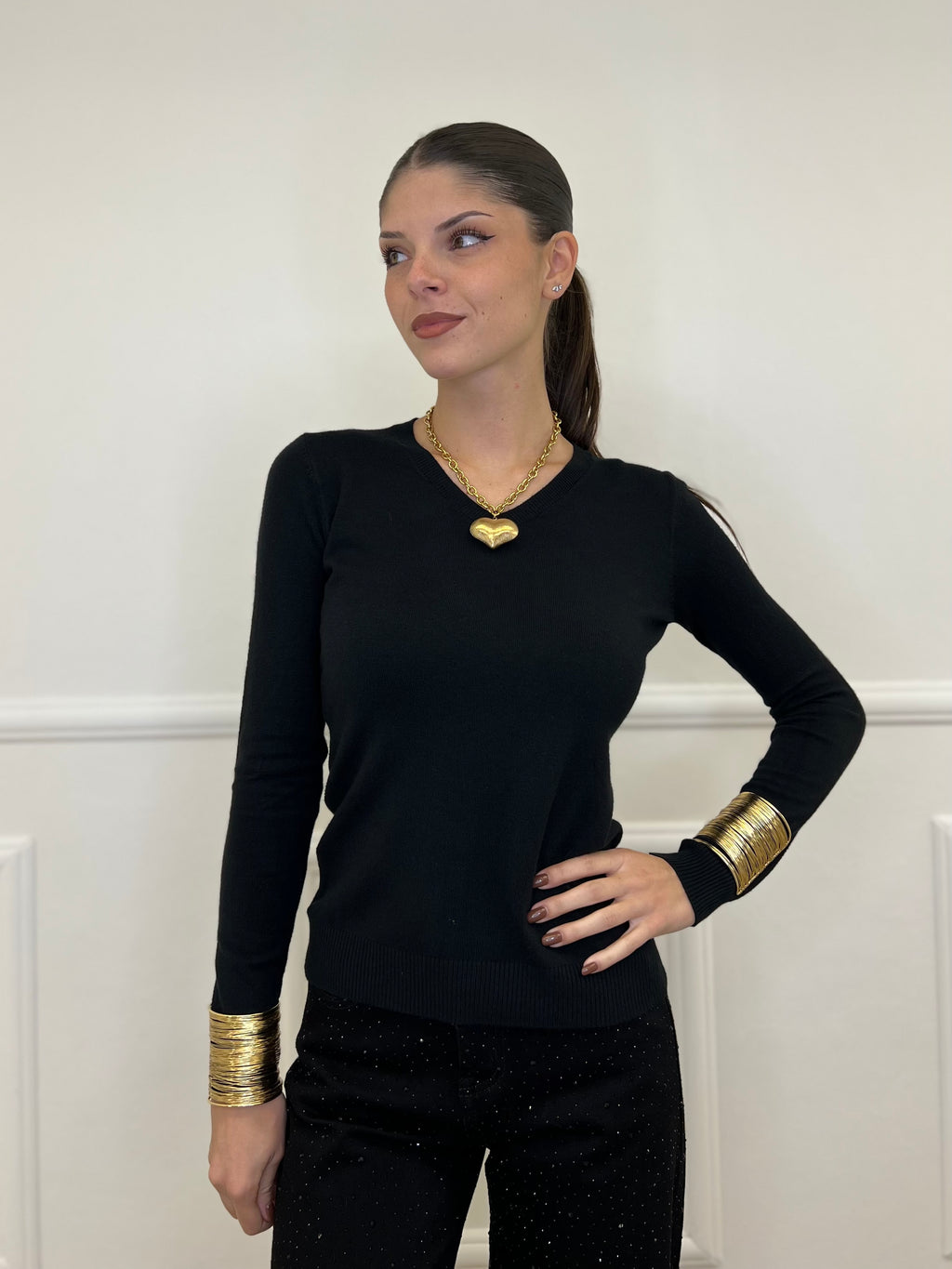 Maglia Scollo V Basic N1018