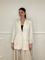 Blazer Con Fodera Gessata 216401 Beige