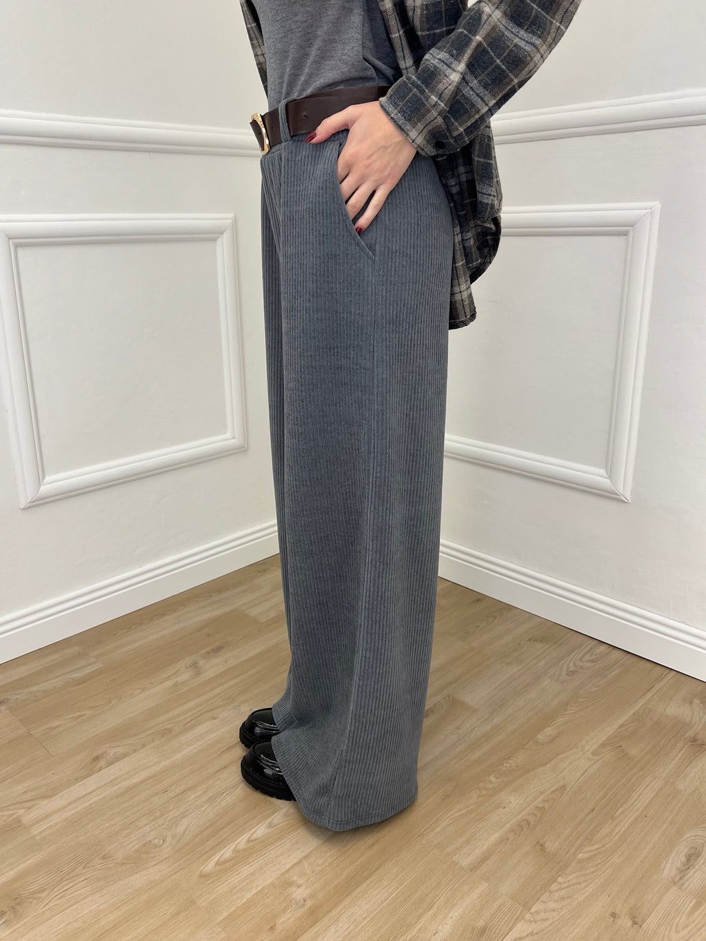 Pantalone Corduroy 6156 Grigio