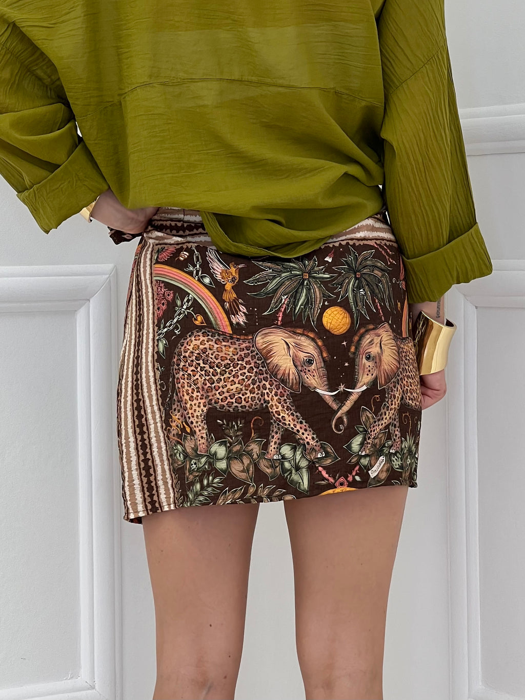 Gonna Pareo Corta Jungle BM196 Marrone