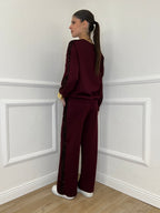 Tuta con Paillettes 21172 Burgundy