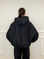 Giubbino Taffetà Cappuccio 5029 Nero