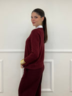 Pullover Basic Girocollo 1186 Bordeaux