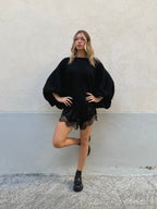 Maglia Mohair Pipistrello A132 Nero