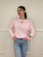 Maglia Over Cotone 3686 Rosa