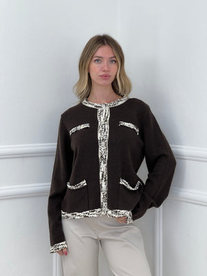 Cardigan Coco 1918 Marrone