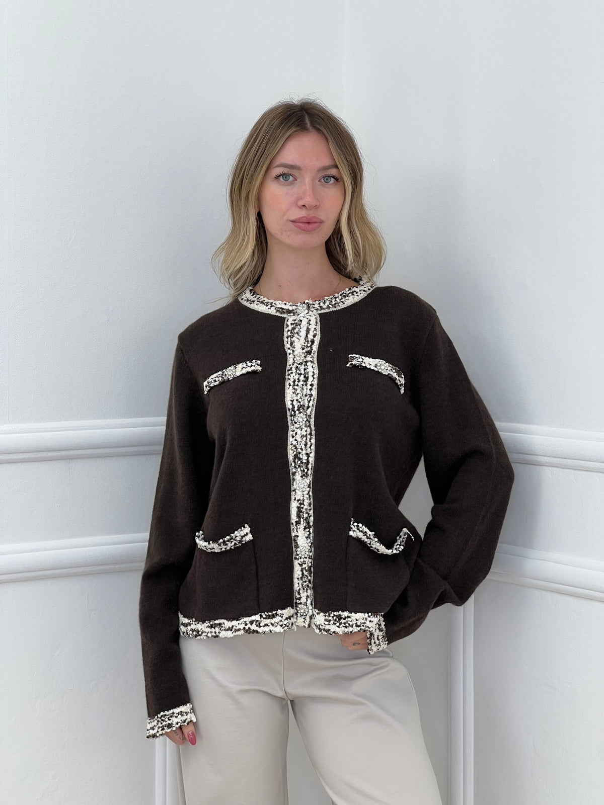 Cardigan Coco 1918 Marrone