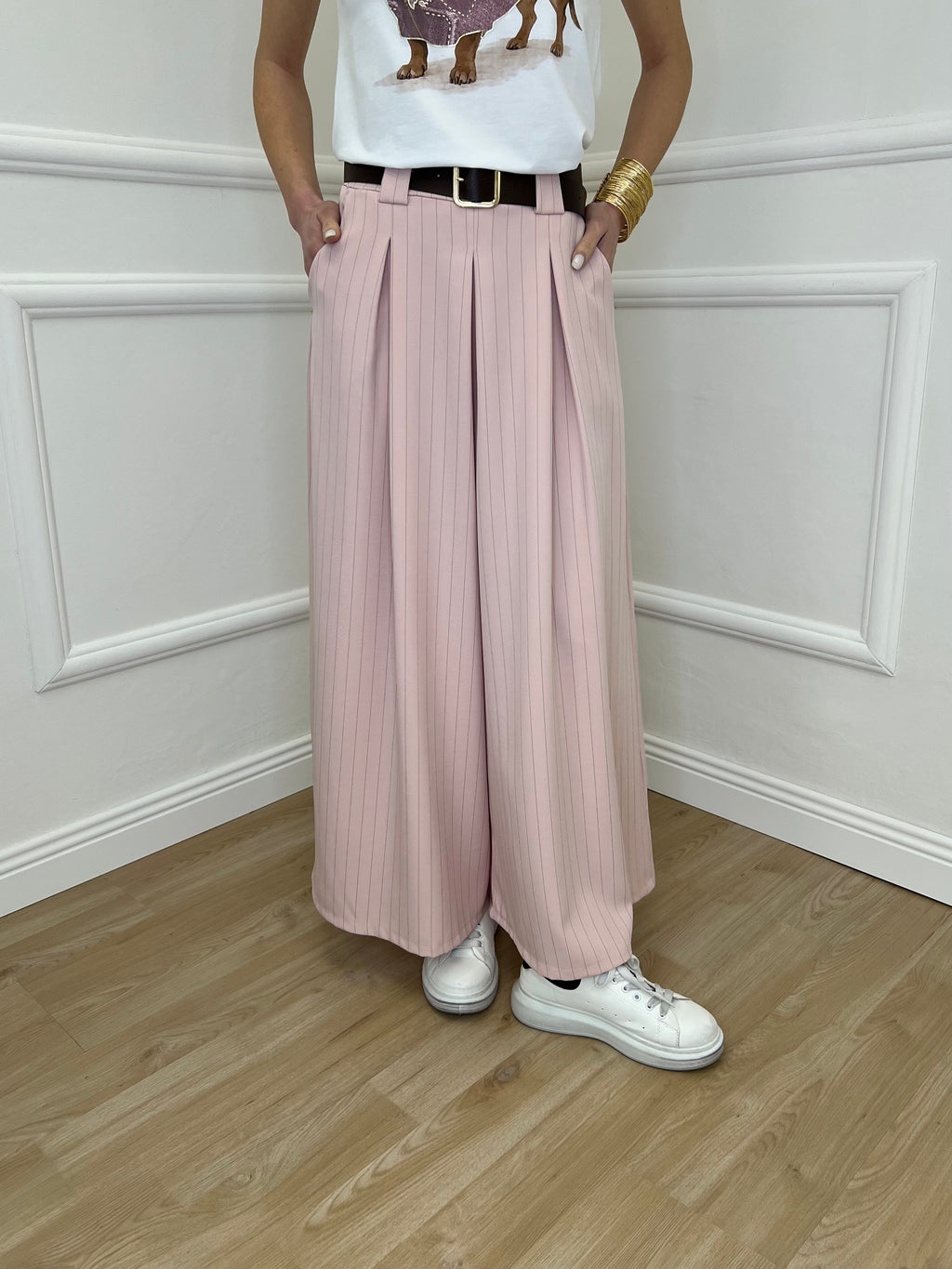 Pantagonna Gessato 2568 Rosa