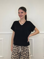 Maglia in Viscosa Scollo V 6269