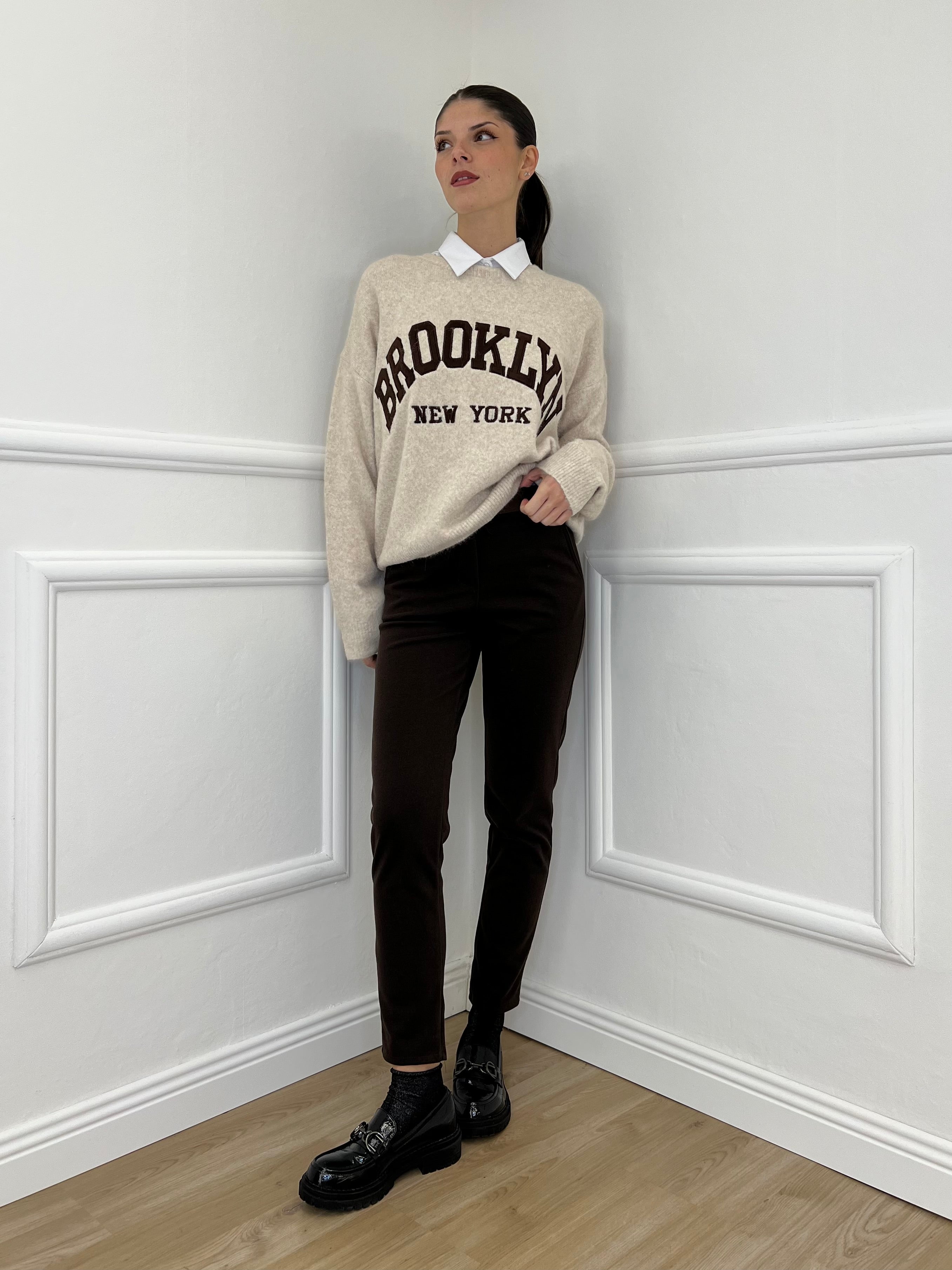 Pantalone Flanella 577 Moro