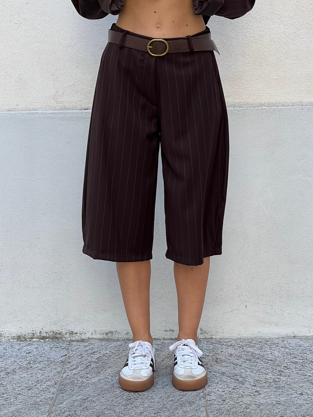 Bermuda Gessato 5891 Marrone