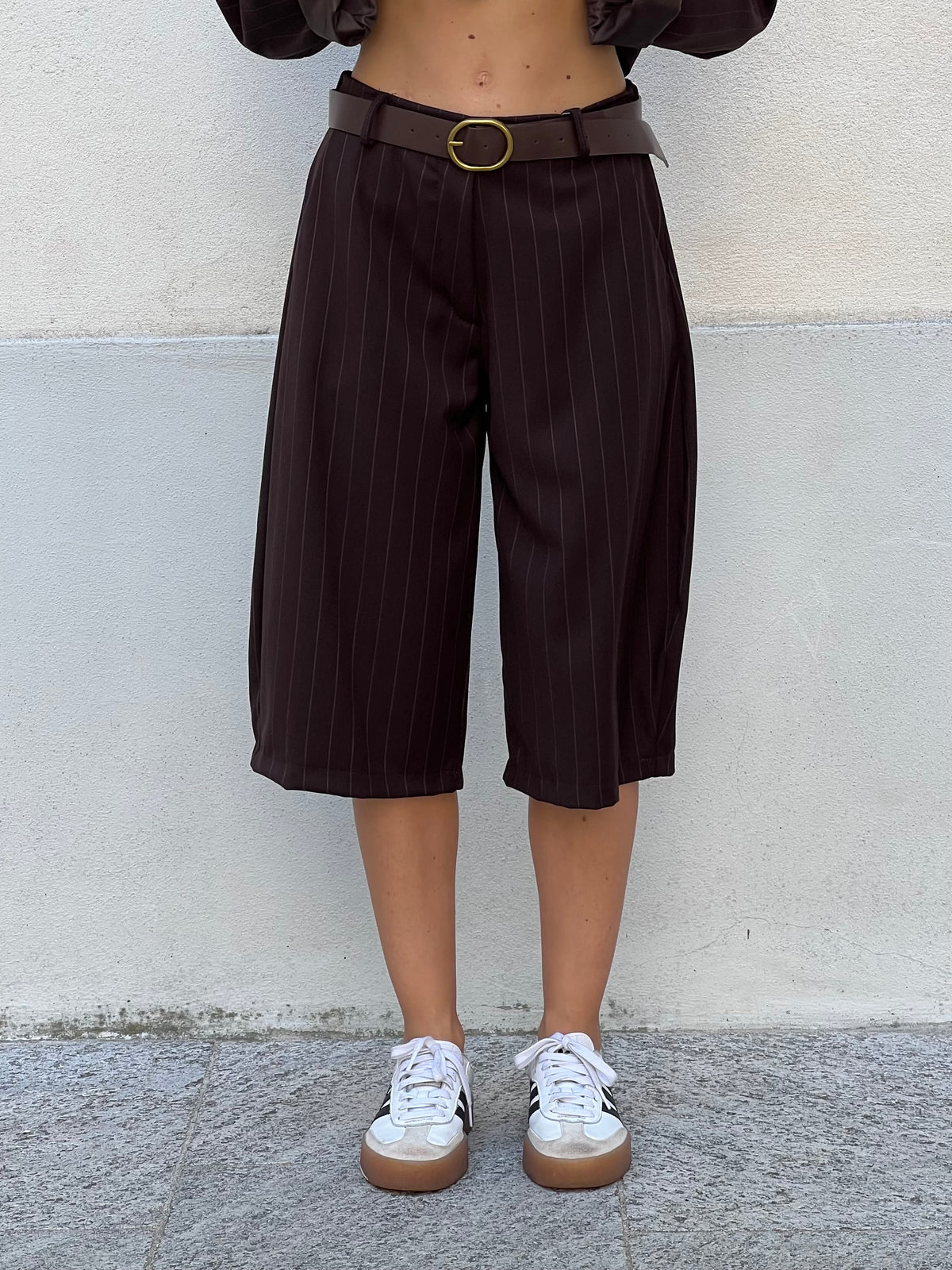 Bermuda Gessato 5891 Marrone