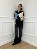 Maglia Camicia Losanghe 11116 Blu