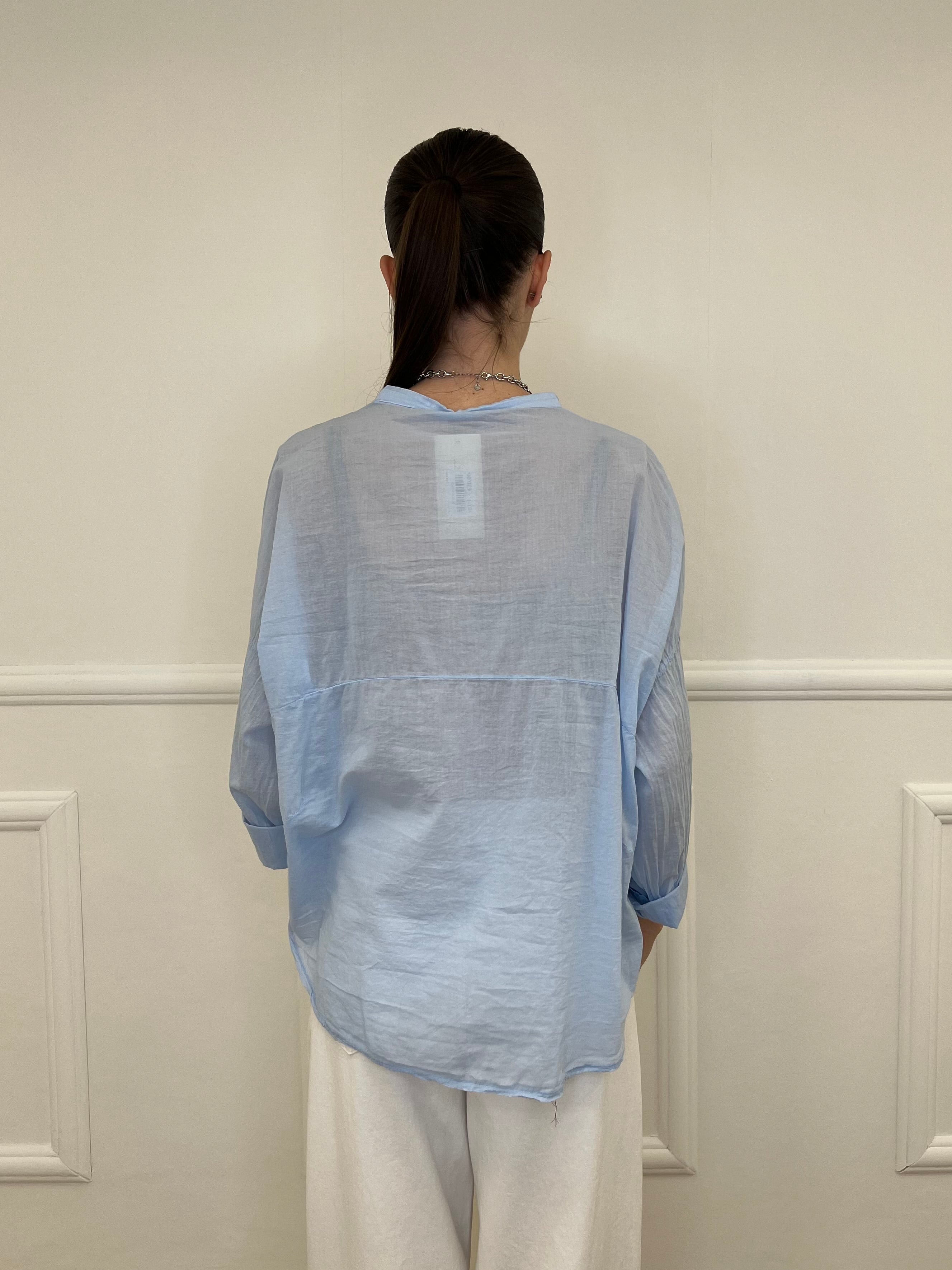 Camicia Over Coreana 3020 Azzurro