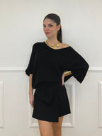 Maglia 3/4 Alpaca 10282 Nero