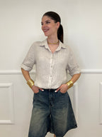 Camicia Over In Lino 1789 Beige