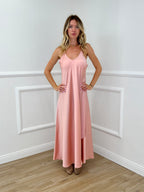 Vestito Satinato 1072 Rosa