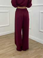 Tuta Over in Viscosa 3277 Bordeaux