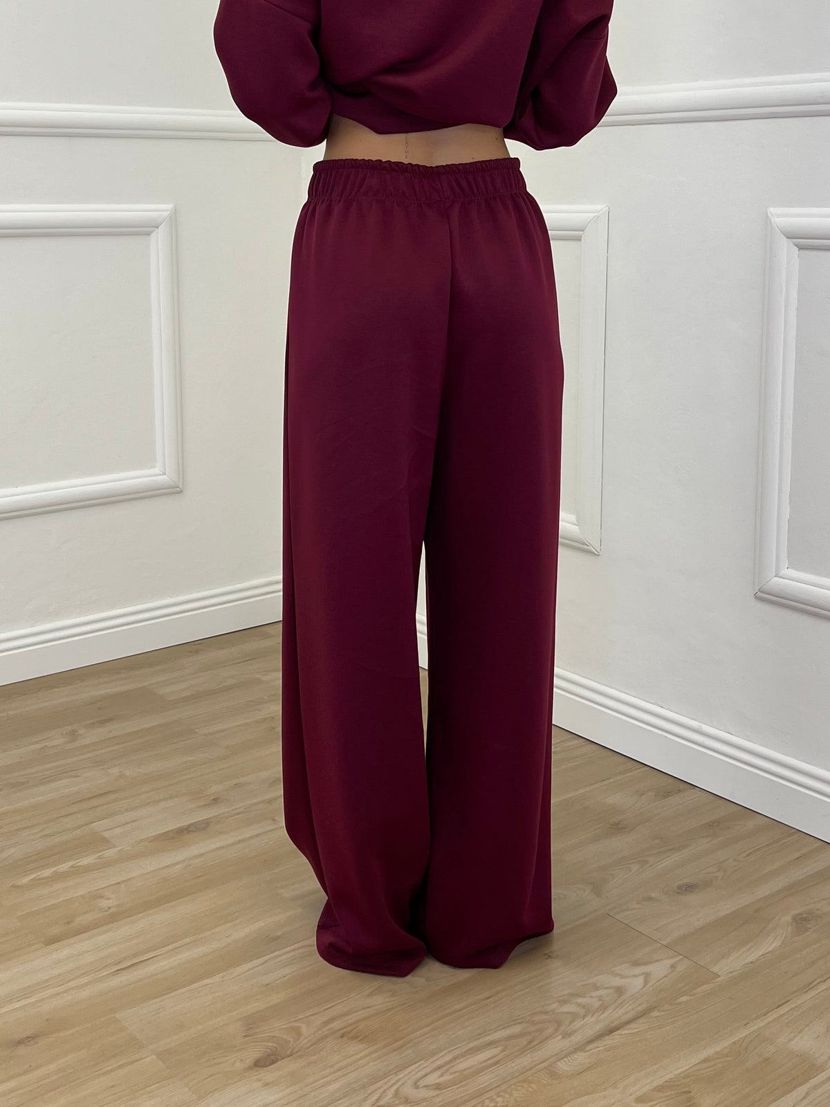 Tuta Over in Viscosa 3277 Bordeaux
