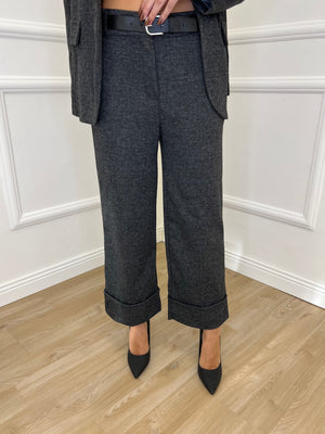 Pantalone Twill Bicolor 19318 Grigio