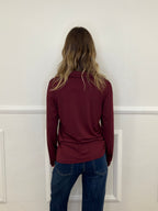 Camicia In Jersey Di Viscosa 28163L Bordeaux