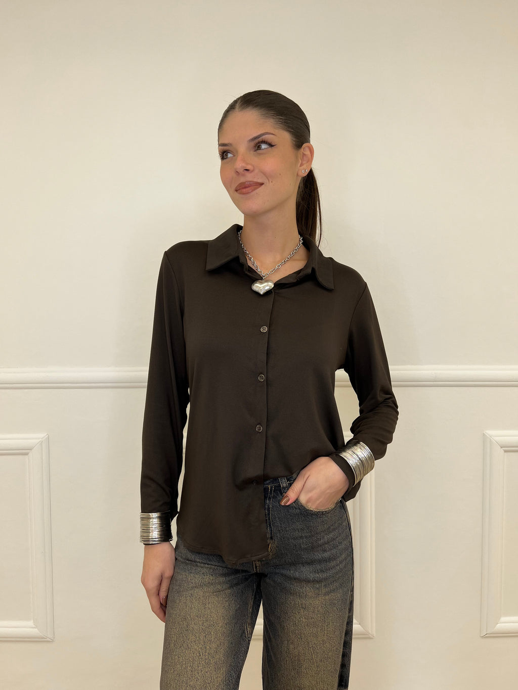 Camicia Jersey 6399 Moro