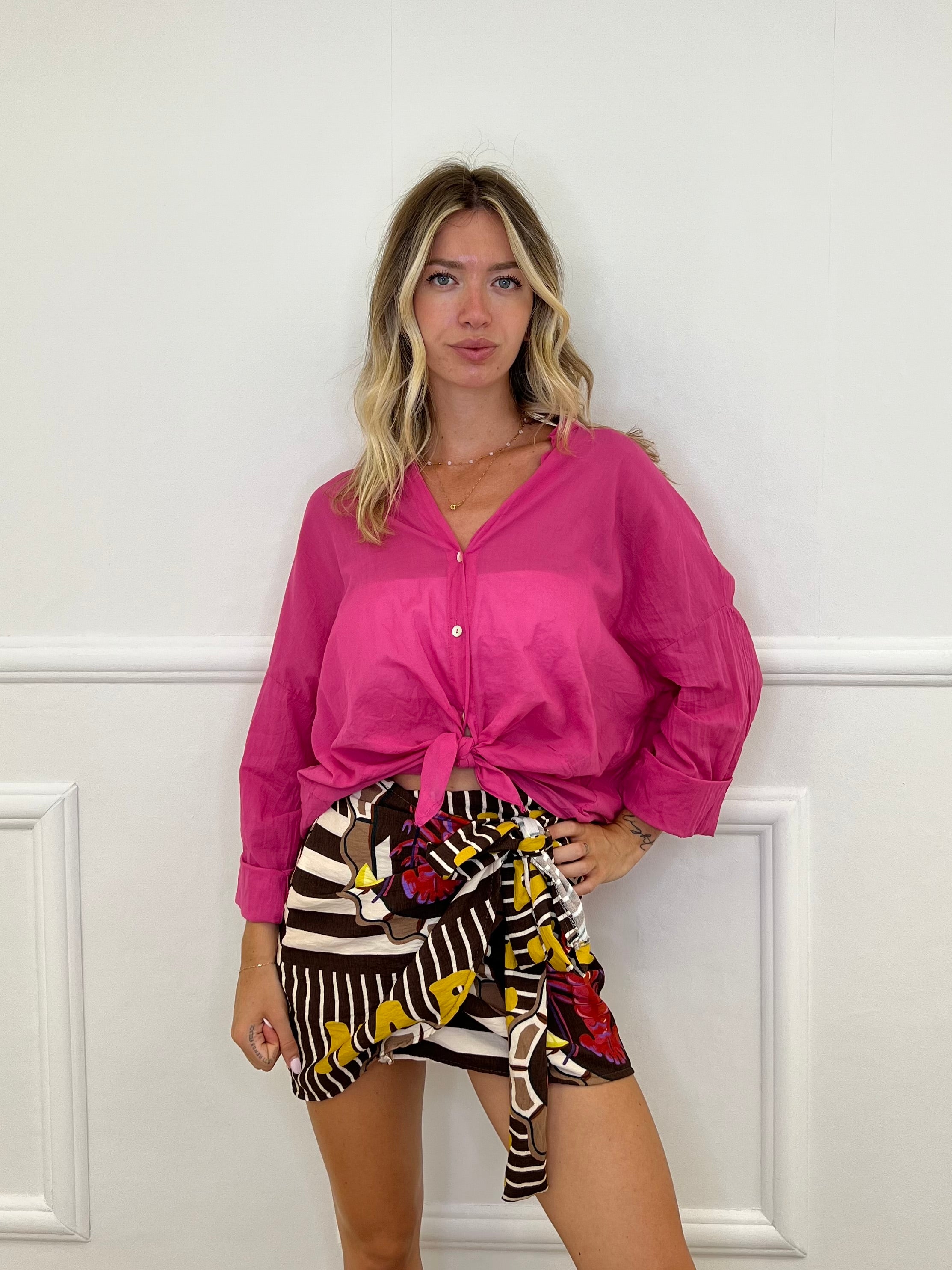Camicia Over Soft 6040 Fucsia