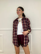 Shorts Lingerie Pizzo L337 Burgundy