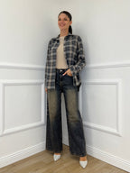 Camicia Madras A35 Grigio