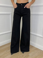 Jeans Strass JK8128 Nero - Bazar Abbigliamento