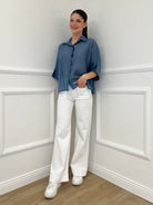 Camicia Over Tencel 7055 Jeans - Bazar Abbigliamento