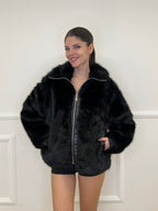 Pelliccia Interno Maculato SH1621 Nero