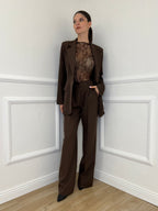 Giacca Over 2202 Caffè - Bazar Abbigliamento