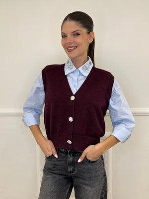 Gilet Gioiello 5666 Bordeaux