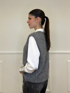 Gilet Kid Mohair 5218 Grigio