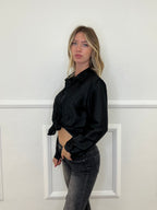 Camicia Over Chiffon 2372 Nero