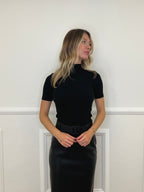 Maglia Lupetto a Maniche Corte 3124 Nero