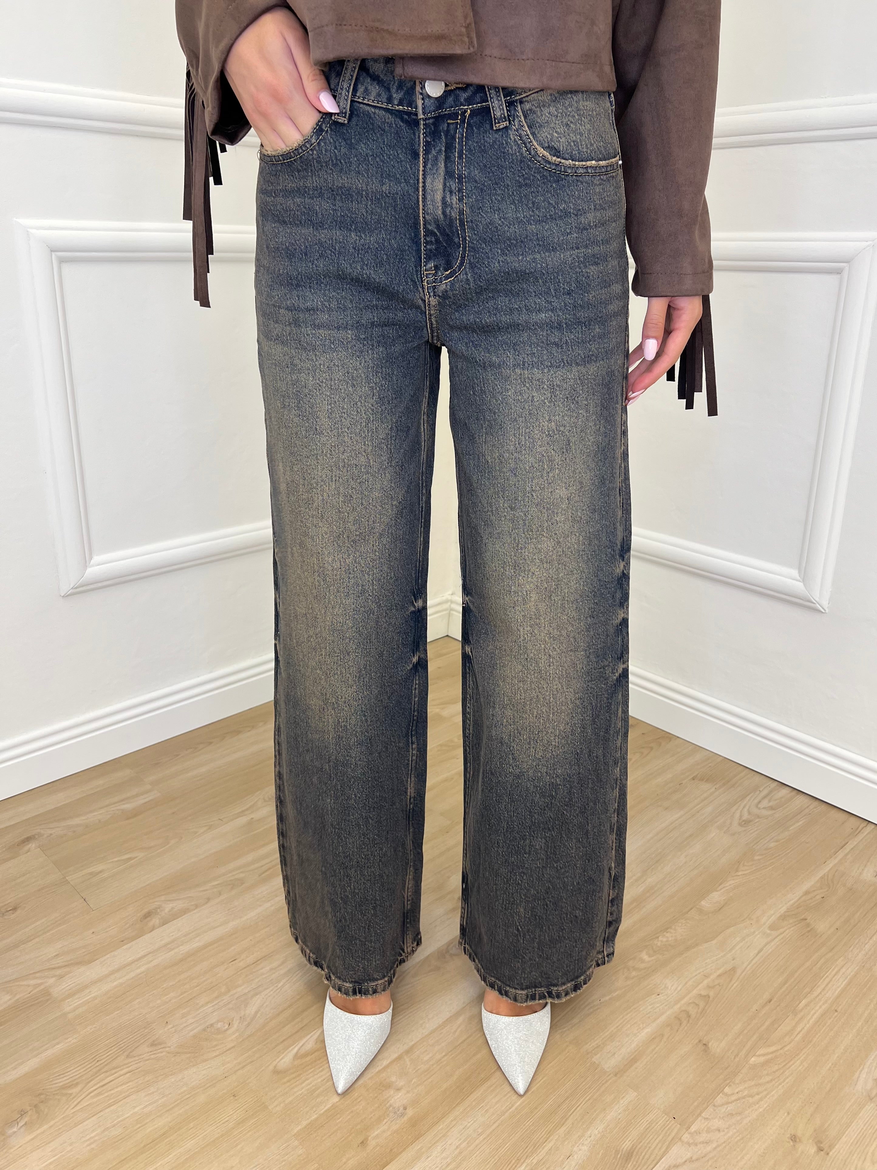 Jeans Stonewash Y424 - Bazar Abbigliamento