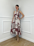 Abito Marilyn Fantasia 961902 Burgundy