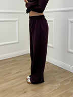 Tuta Oversize Girocollo D27629 Burgundy