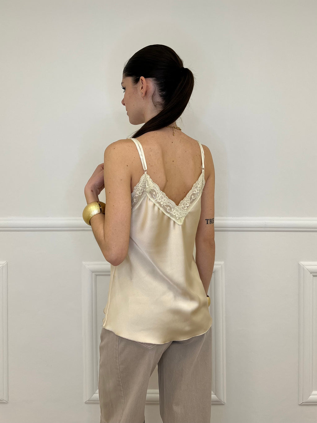 Top Satin Pizzo 1542