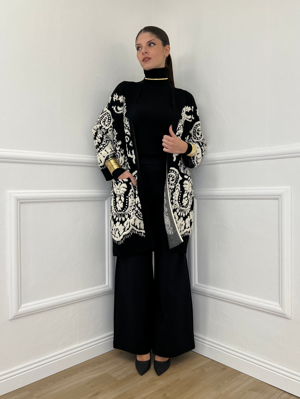 Pantalone Palazzo K1071 Nero