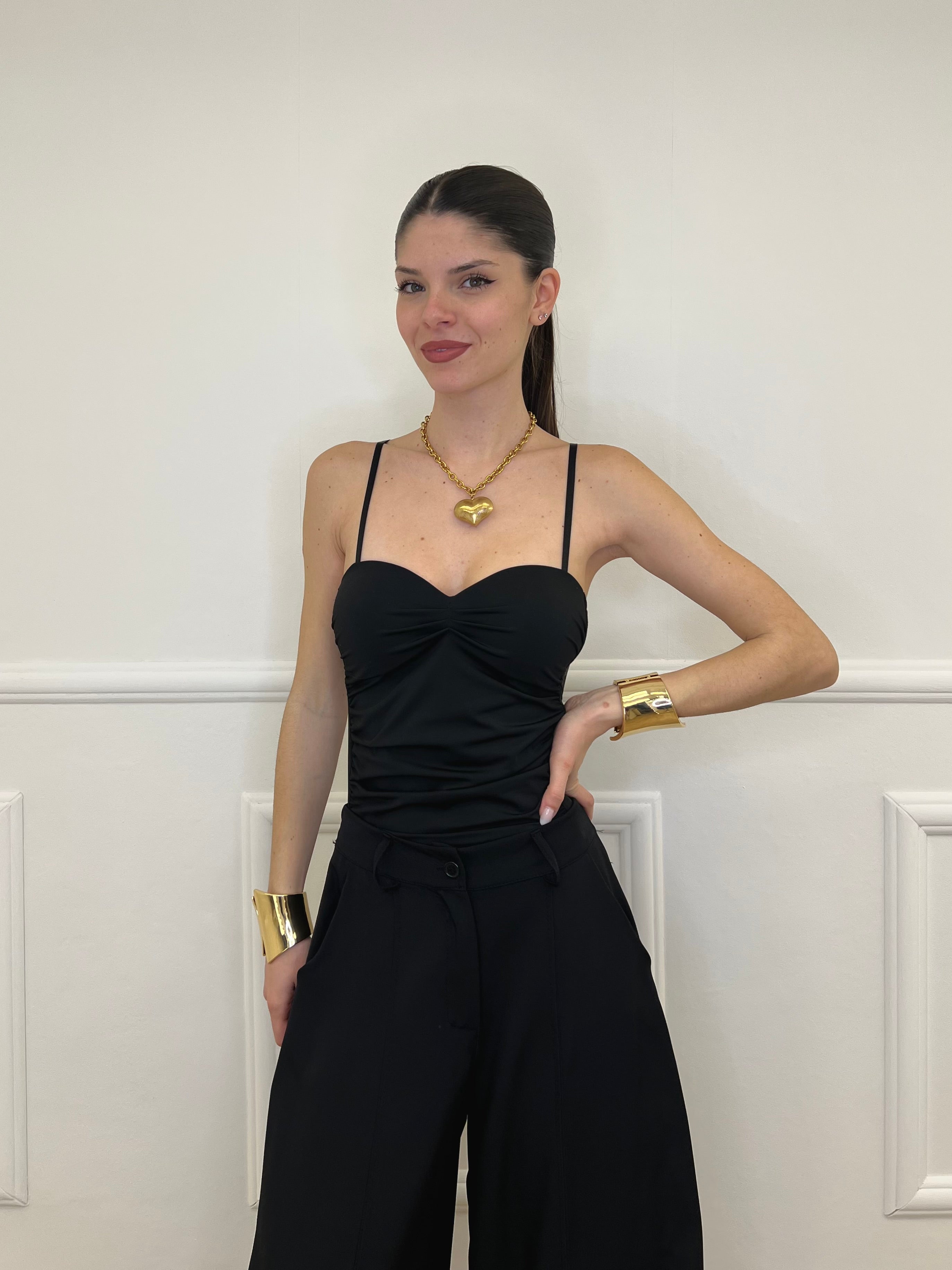 Body Drappeggiato 25617 Nero